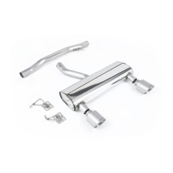Milltek Cat-back exhaust (louder) for Audi TT 3.2 V6 quattro Coupe/Roadster (non-GPF) 2003-2006 - Brushed titanium tips