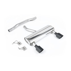 Milltek Cat-back exhaust (louder) for Audi TT 3.2 V6 quattro Coupe/Roadster (non-GPF) 2003-2006 - Cerakote black tips