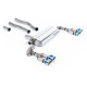 Milltek GPF-back exhaust for BMW 1 Series 128ti 5 Door 2021+ - Quad burnt/blue titanium tips