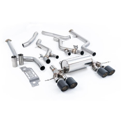 Milltek Cat-back exhaust non-resonated for BMW M2 Coupe (non-GPF) 2023+ - Carbon tips