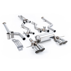 Milltek Cat-back exhaust resonated for BMW M2 Coupe (GPF) 2023+ - Polished tips