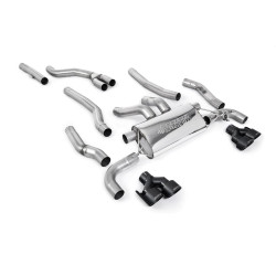Milltek Cat-back exhaust for BMW M240i Coupe (non-GPF) 2022+ - Cerakote black tips