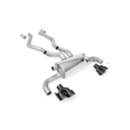 Izpušni sistemi Milltek Milltek Axle-back exhaust for BMW M340i (G20) Sedan Xdrive (non-GPF) 2021+ - Black tips | race-shop.si