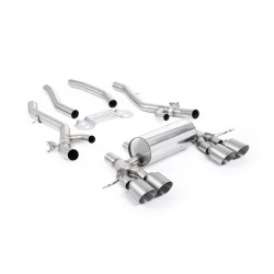 Milltek Secondary cat-back exhaust for BMW M4 (G82) S58 3.0 Turbo (non-GPF) 2021+ - Brushed titanium tips