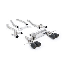 Milltek GPF-back exhaust for BMW M4 (G82) S58 3.0 Turbo (GPF) 2020+ - Carbon tips