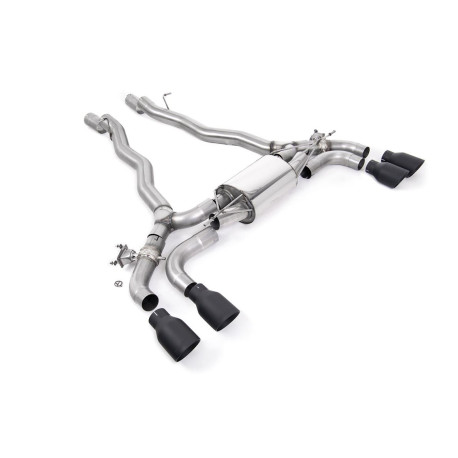 Izpušni sistemi Milltek Milltek Axle-back exhaust for BMW M5 (F90) 4.4l Twin Turbo (non-GPF) 2018-2020 - Quad Cerakote black tips | race-shop.si