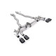 Milltek Front pipe-back exhaust for BMW M5 (F90) 4.4l Twin Turbo (non-GPF) 2019+ - Carbon tips
