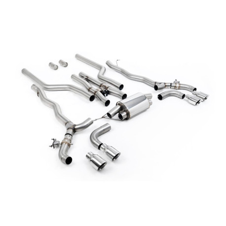 Izpušni sistemi Milltek Milltek Cat-back exhaust for BMW M5 (F90) 4.4l Twin Turbo (GPF) 2020-2021 - Quad polished tips | race-shop.si