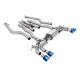 Milltek Cat-back exhaust for BMW M5 (F90) 4.4l Twin Turbo LCI (GPF) 2021+ - Quad burnt/blue titanium tips