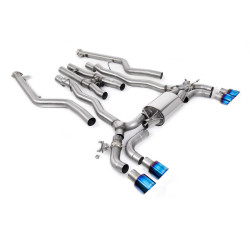 Milltek Cat-back exhaust for BMW M5 (F90) 4.4l Twin Turbo LCI (GPF) 2021+ - Quad burnt/blue titanium tips