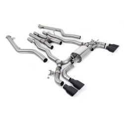 Milltek Cat-back exhaust for BMW M5 (F90) 4.4l Twin Turbo LCI (GPF) 2021+ - Quad Cerakote black tips