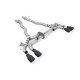 Milltek GPF-back exhaust for BMW M5 (F90) 4.4l Twin Turbo LCI (GPF) 2021+ - Quad Cerakote black tips