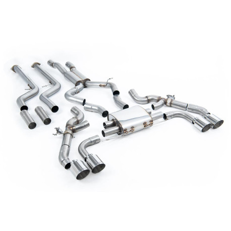 Izpušni sistemi Milltek Milltek Cat-back exhaust for BMW X4 X4M/X4M Comp 3.0 (G02) (non-GPF) 2022+ - Polished tips | race-shop.si