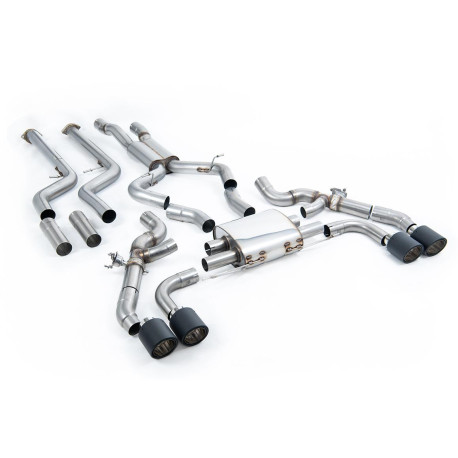 Izpušni sistemi Milltek Milltek Cat-back exhaust for BMW X4 X4M/X4M Comp 3.0 (G02) (non-GPF) 2022+ - Carbon tips | race-shop.si