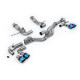 Milltek Cat-back exhaust for Chevrolet Corvette Stingray 6.2L V8 & E-Ray Hybrid (C8) (non-GPF) 2020+ - Burnt/blue titanium tips
