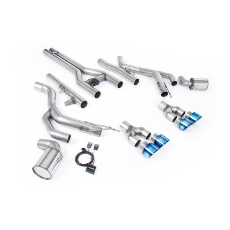 Izpušni sistemi Milltek Milltek Front pipe-back exhaust for Dodge Challenger SRT Hellcat (non-GPF) 2015-2022 - Titanium tips | race-shop.si