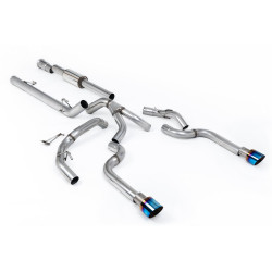 Milltek Cat-back exhaust (louder) for Ford F150 SuperCrew 5.0 V8 (non-GPF) 2021+ - Dual burnt titanium tips