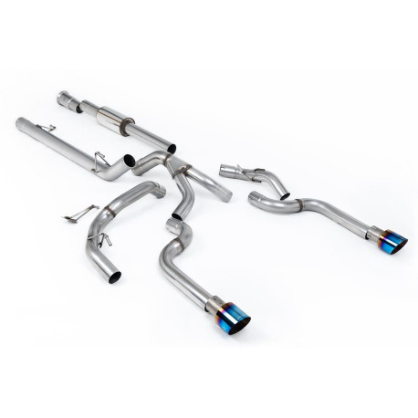 Izpušni sistemi Milltek Milltek Cat-back exhaust (louder) for Ford F150 SuperCrew 5.0 V8 (non-GPF) 2021+ - Dual burnt titanium tips | race-shop.si