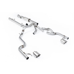 Milltek Cat-back exhaust (louder) for Ford F150 SuperCrew Tremor 5.0 V8 (non-GPF) 2021+ - Brushed titanium tips