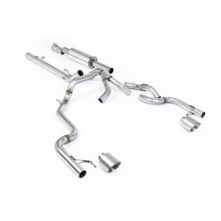 Milltek Cat-back exhaust resonated for Ford F150 SuperCrew Tremor 5.0 V8 (non-GPF) 2021+ - Brushed titanium tips