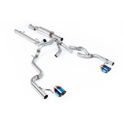 Milltek Cat-back exhaust resonated for Ford F150 SuperCrew Tremor 5.0 V8 (non-GPF) 2021+ - Burnt titanium tips