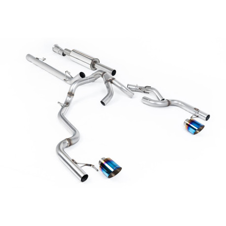 Izpušni sistemi Milltek Milltek Cat-back exhaust resonated for Ford F150 SuperCrew Tremor 5.0 V8 (non-GPF) 2021+ - Burnt titanium tips | race-shop.si