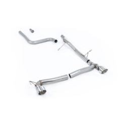 Milltek GPF-back exhaust (louder) for Ford Fiesta Mk8 1.0T EcoBoost ST-Line 3 & 5 Door (GPF) 2019+ - Polished tips