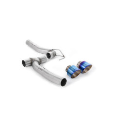 Milltek Upgrade Kits for Ford Fiesta MK8 1.0T EcoBoost ST-Line 3 & 5 Door (non-GPF) 2017-2019 - Burnt/blue titanium tips