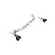 Milltek Maxton Designs Dual Outlet Upgrade Kit for Ford Fiesta Mk8 ST EcoBoost 200PS (non-GPF) 2018-2020 - Black tips