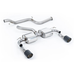 Milltek Cat-back exhaust (louder) for Ford Focus MK2 RS 2.5T 305PS (non-GPF) 2009-2010 - Carbon tips