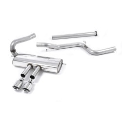 Milltek Cat-back exhaust (louder) for Ford Focus Mk3 ST Estate/Sedan/Limousine (non-GPF) 2012-2018 - Polished tips