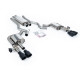Milltek Cat-back exhaust resonated valved for Ford Mustang 2.3 EcoBoost (non-GPF) 2024+ - Cerakote black tips