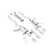 Milltek Cat-back exhaust (loudest) valved for Ford Mustang 5.0 V8 GT (non-GPF) 2024+ - Brushed titanium tips