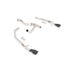 Milltek Axle-back exhaust for Ford Ranger 3.0 V6 TDCI 240PS (T9) (non-GPF) 2023+ - Cerakote black tips