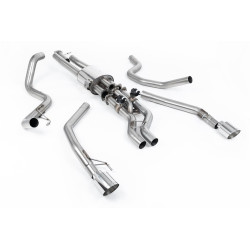 Milltek Cat-back exhaust valved for Ford Ranger Raptor Ranger 3.0 V6 Twin Turbo (non-GPF) 2023+ - Polished tips