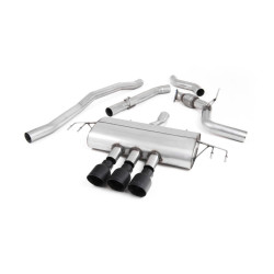 Milltek Cat-back exhaust (louder) for Honda Civic 1.5T Si 5 Door Hatch (FK7) (non-GPF) 2015+ - Cerakote black tips