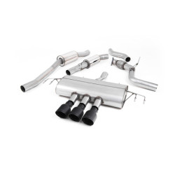 Milltek Cat-back exhaust resonated for Honda Civic 1.5T Si 5 Door Hatch (FK7) (non-GPF) 2015+ - Cerakote black tips