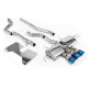 Milltek Cat-back (loudest) valved for Honda Civic Type R i-VTEC (FL5) (non-GPF) 2022+ - Burnt/blue titanium GT-100 tips