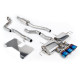 Milltek Cat-back part-resonated valved for Honda Civic Type R i-VTEC (FL5) (non-GPF) 2022+ - Burnt/blue titanium GT-115 tips