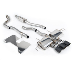 Milltek Cat-back part-resonated valved for Honda Civic Type R i-VTEC (FL5) (non-GPF) 2022+ - Carbon tips