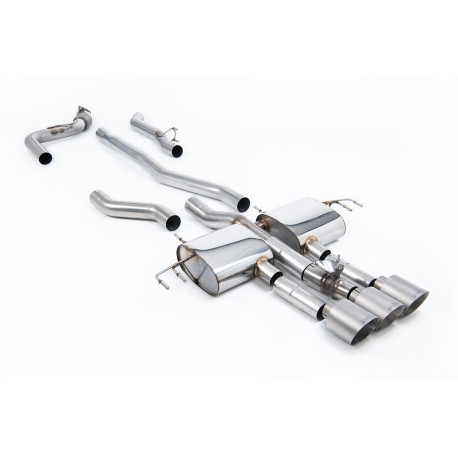 Izpušni sistemi Milltek Milltek Cat-back exhaust (loudest) for Acura Integra Type S 2.0 Turbo 320hp (DE5) (non-GPF) 2023+ - Brushed titanium tips | race-shop.si