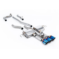 Milltek Cat-back exhaust (loudest) for Acura Integra Type S 2.0 Turbo 320hp (DE5) (non-GPF) 2023+ - Burnt/blue titanium tips