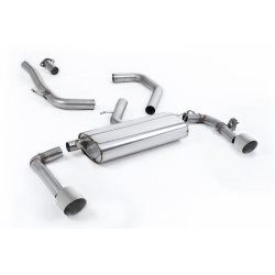 Milltek GPF-back exhaust for Kia Ceed GT 1.6 Turbo 2021+ - Brushed titanium tips