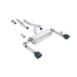 Milltek GPF-back exhaust valved for Hyundai Kona N 2.0L Turbo 280ps (GPF) 2022+ - Cerakote black tips
