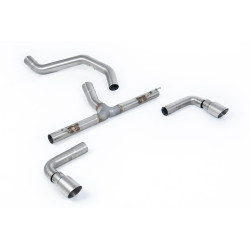 Milltek GPF-back exhaust non-resonated for INEOS Grenadier B57 3.0 I6 Turbo Diesel (non-GPF) 2023+ - Twin brushed titanium tips