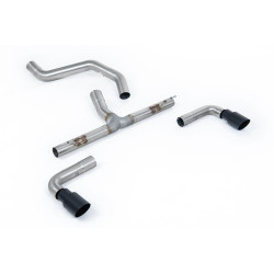 Milltek GPF-back exhaust non-resonated for INEOS Grenadier B57 3.0 I6 Turbo Diesel (non-GPF) 2023+ - Twin Cerakote black tips