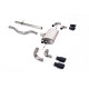 Milltek GPF-back exhaust (louder) for Land Rover Defender 110 2.0 I4 P300 & P400e (non-GPF) 2020+ - Quad black tips
