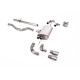 Milltek GPF-back exhaust (louder) for Land Rover Defender 110 2.0 I4 P300 & P400e (non-GPF) 2020+ - Quad titanium tips