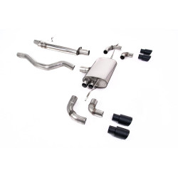 Milltek GPF-back exhaust for Land Rover Defender 110 2.0 I4 P300 & P400e (non-GPF) 2020+ - Quad black tips