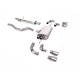 Milltek GPF-back exhaust for Land Rover Defender 110 2.0 I4 P300 & P400e (non-GPF) 2020+ - Quad titanium tips